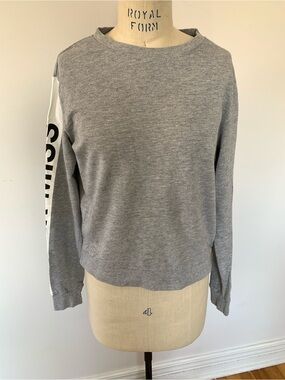 H&M Never Miss A Chance Grey Crewneck